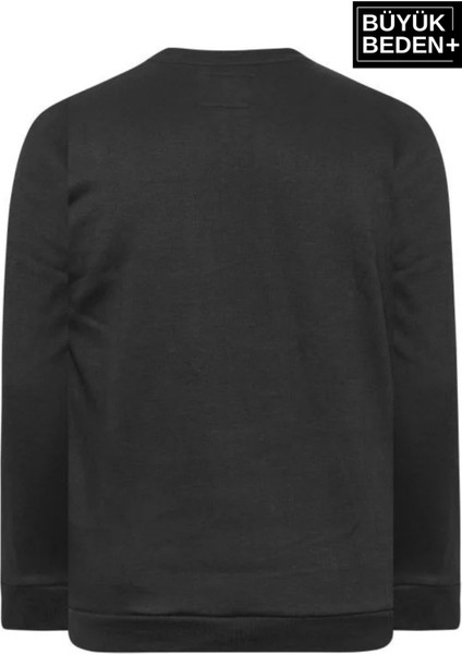 Erkek Büyük Beden Bisiklet Yaka Ince Sweatshirt SPR24BSW56 modelleri