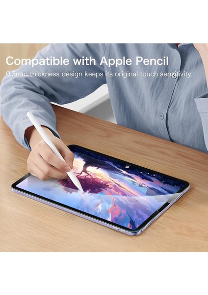 Ipad Air 5. Nesil 10.9 Inç Uyumlu Ekran Koruyucu Darbe Emici Esnek Nano Cam fırsatları