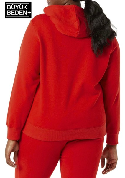 Kadın Büyük Beden Kapşonlu Ince Sweatshirt SPR24BSWK57 modelleri