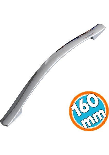 (10 Adet) Metal Kulp 160 Mm-16 cm Mobilya Çekmece Mutfak Dolabı Dolap Kapak Krom Kulp Kulbu Kulpu fiyatları