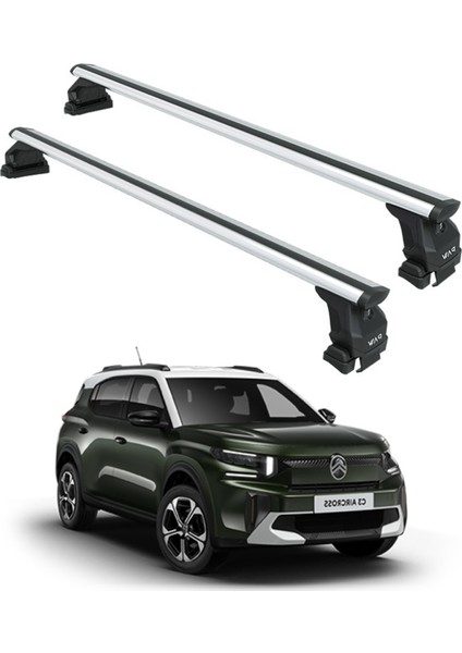 Citroen C3 Aircross Oluksuz Üst Tavan Portbagaj Taşıyıcı Ara Atkısı Toros Serisi Pro 4 Gri
