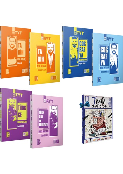 2026 Tyt Ayt Türkçe(Türk Dili ve Edebiyatı)-Tarih-Coğrafya Ders Notları Seti