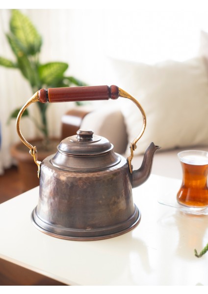 Bakır Demlik Maraş Model Oksitli Bakır Renk