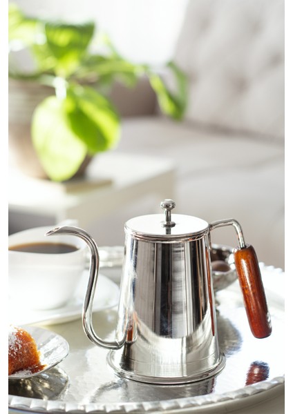 Bakır Demlik Modern Kahve Demliği Model Gümüş Renk fiyatları