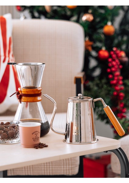 Bakır Demlik Modern Kahve Demliği Model Gümüş Renk indirimleri