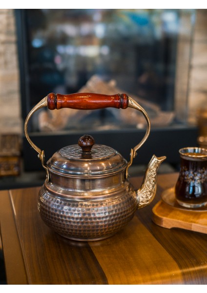 Bakır Demlik İtalyan Model Oksit Renk