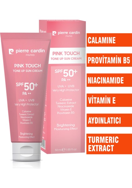 Ton Eşitleyici Aydınlatıcı Yüz Güneş Kremi Pink Touch Tone-Up SPF50+/PA++ – 50 ml fiyatları