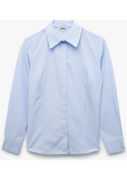 Uzun Kollu Klasik Yaka Poplin Gömlek modelleri