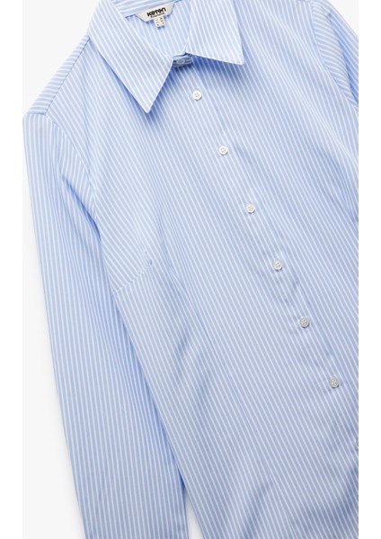 Uzun Kollu Klasik Yaka Poplin Gömlek indirimleri