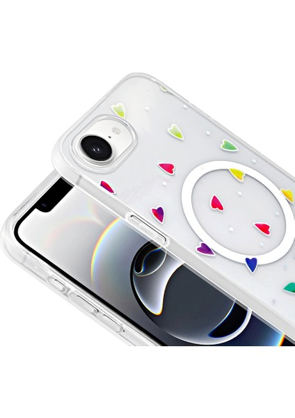 iPhone 16E Kılıf Magsafe Şarj Özellikli Şeffaf Zarafet Sert Kapak modelleri