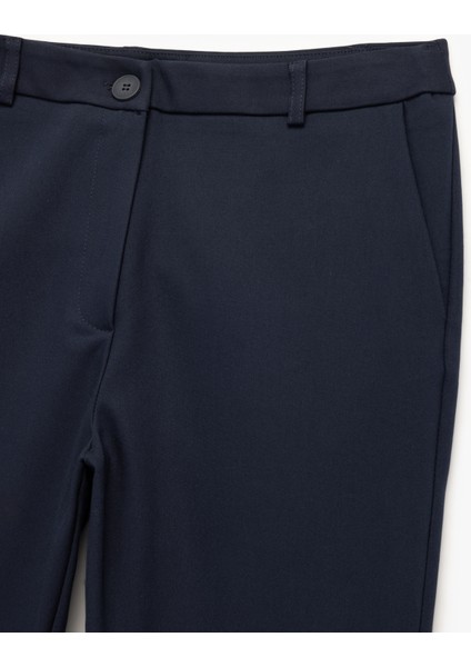 Normal Bel Yan Cepli Kumaş Cigarette Pantolon modelleri