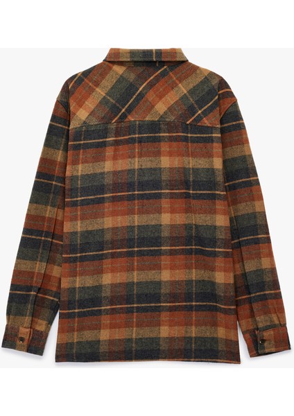 Regular Fit Uzun Kollu Düğmeli Klasik Yaka Oduncu Gömlek fiyatları