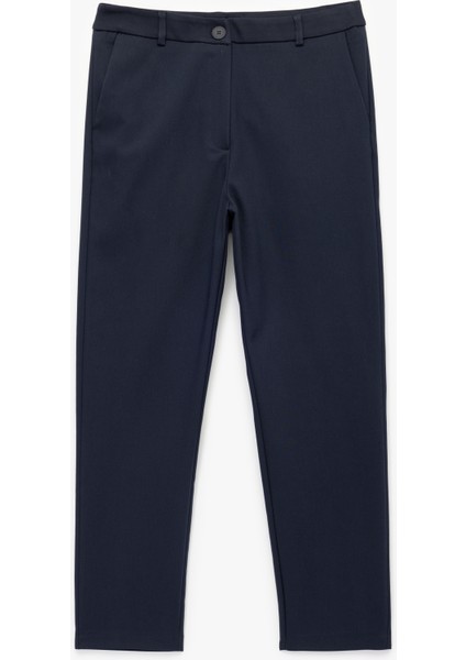 Normal Bel Yan Cepli Kumaş Cigarette Pantolon