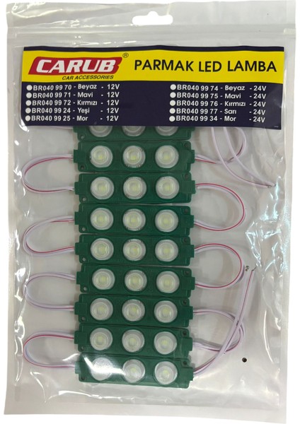 Parmak Lamba Camlı Yeşil 12V 10'lu Br 040 99 24 fiyatları