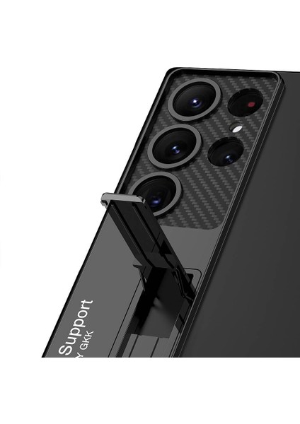 Samsung Galaxy S23 Ultra Kılıf Kamera Korumalı Şeffaf Tasarımlı Soppo Standlı Kapak modelleri