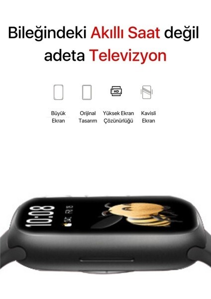 Hx Series 9 Suit Max Akıllı Saat | Bluetooth Kulaklık, 7 Kordon Hediyeli Koruyucu Hediyeli fırsatları