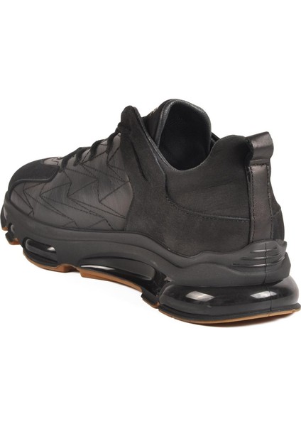 2623 M Siyah Hakiki Deri Erkek Sneaker fırsatları