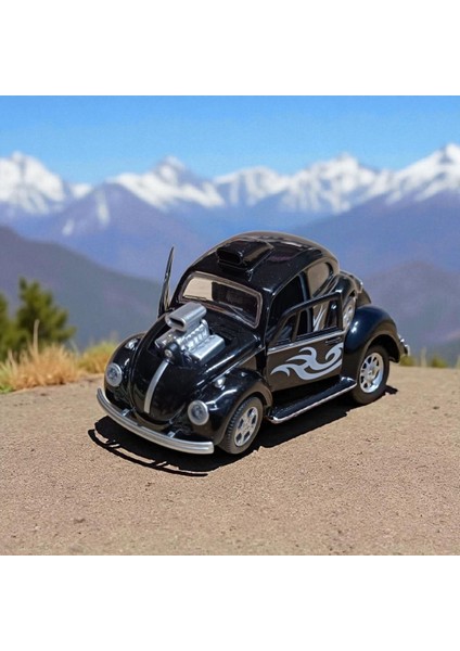 Metal Araba Çek Bırak Vw Bettle Modifiye Siyah Sesli ve Işıklı fiyatları