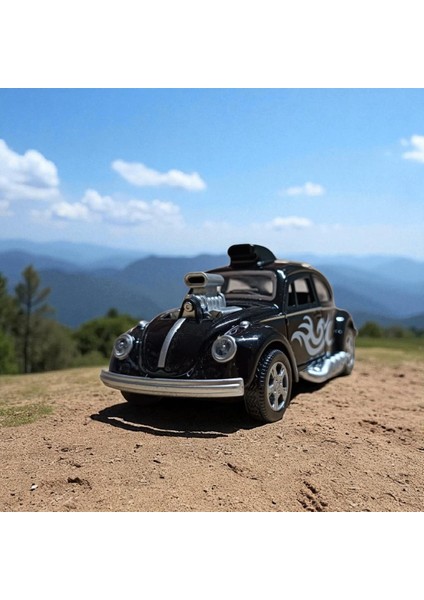 Metal Araba Çek Bırak Vw Bettle Modifiye Siyah Sesli ve Işıklı modelleri