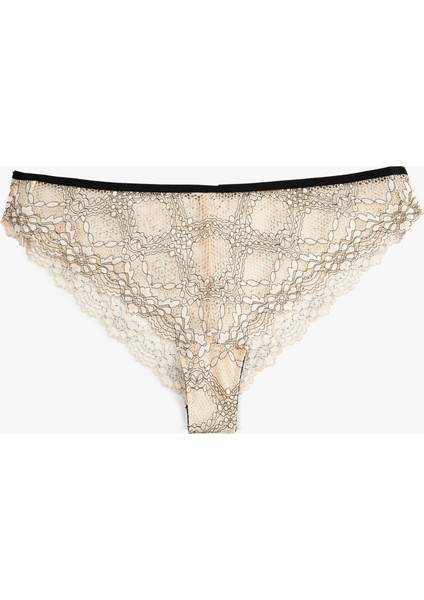 Rahat Kalıp Dantelli Brazilian Külot