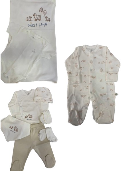 Hastane Çıkışı 10LU Curly Lamb Bej Mavi Ekru