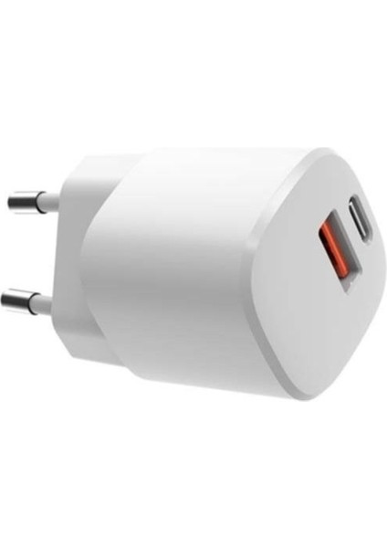IX-CC018 20W Type-C ve USB Çift Portlu Mini Hızlı Şarj Adaptörü fiyatları