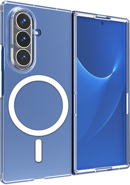 Galaxy Z Fold 7 Kılıf Ile Uyumlu Magsafe Özellikli Şeffaf Porten Kapak fiyatları