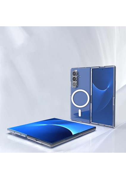 Galaxy Z Fold 7 Kılıf Ile Uyumlu Magsafe Özellikli Şeffaf Porten Kapak fırsatları