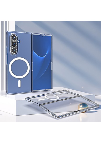 Galaxy Z Fold 7 Kılıf Ile Uyumlu Magsafe Özellikli Şeffaf Porten Kapak indirimleri