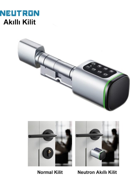 NTL-SC-02FKPW Parmak izi, Anahtarlı, Tuşlu, Kartlı ve Uzaktan Kontrollü Akıllı Kapı Kilidi fiyatları