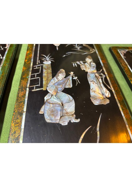 Ahşap Üzerine Işleme Tablolar 40 cm 14,5 cm Ölçülerinde