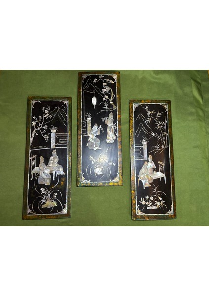 Ahşap Üzerine Işleme Tablolar 40 cm 14,5 cm Ölçülerinde