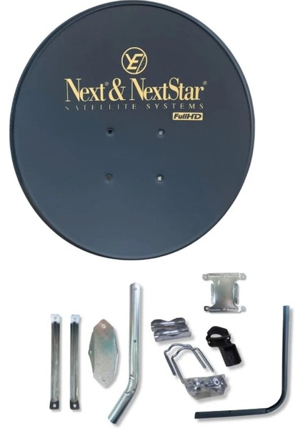 Siyah 10 'lu 70 cm Next Çanak Anten Seti