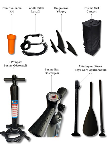 Paddle Board Stand Up Sup Şişme Sörf Tahtası 335*75*15 cm modelleri