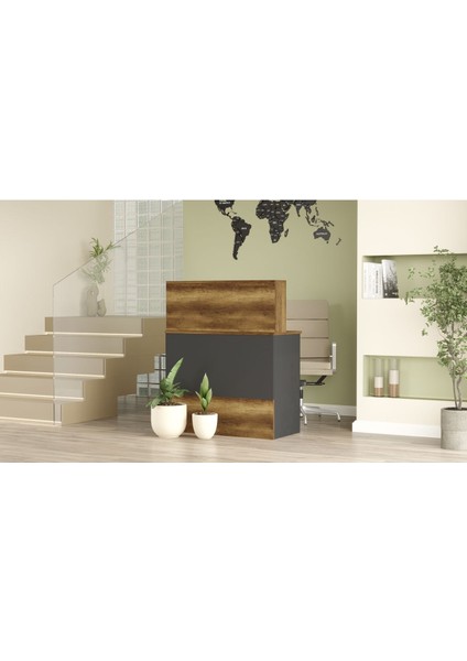 Vario H Ofis Karşılama Bankosu Barok-Antrasit VO20-BA modelleri