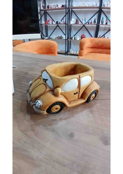 Nostaljik Araba El Boyaması Kahverengi. modelleri