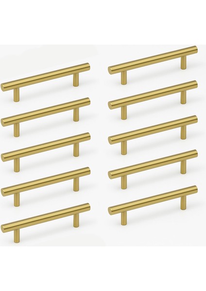 Alteta 10 Adet 96 mm Gold Altın Mobilya Kulp 10 Adet Metal Çekmece Dolap Dolabı Kapak Kulbu Kulpları