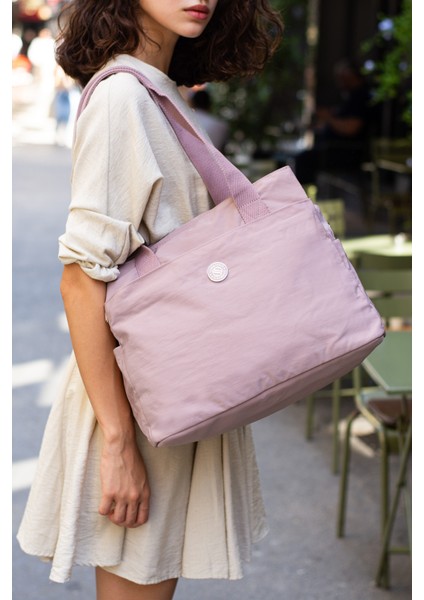 Kadın 5 Gözlü Büyük Boy Suya Dayanıklı Saten Kumaş Omuz Çantası fiyatları