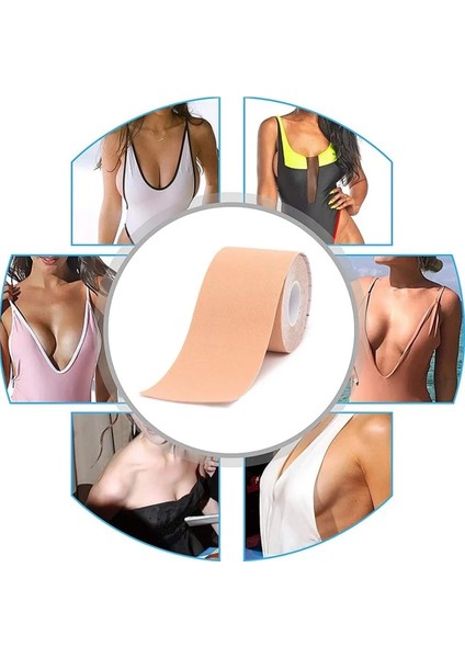 Göğüs Bandı Meme Bandı Meme Dikleştirici Bant Meme Kaldırıcı 4 cm x 5 Metre