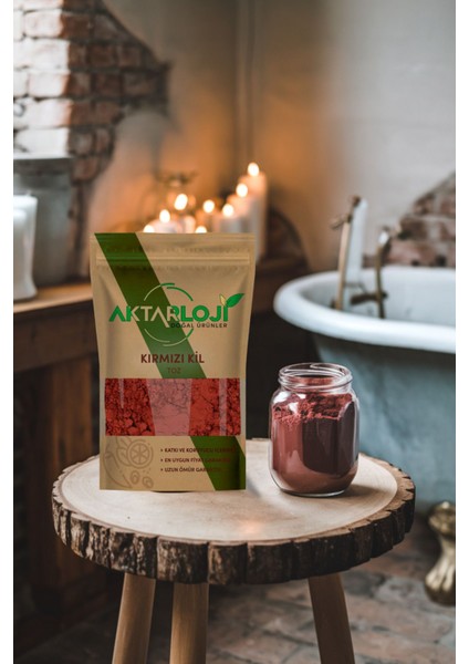 Toz Kırmızı Kil Yüz Maskesi 1 kg Katkısız Mineral İçerikli Tüm Cilt Tiplerine Uygun modelleri