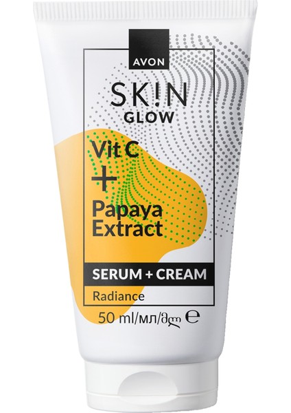 Sk!n Işıltılı Görünüm Veren Serum + Krem 50 Ml.