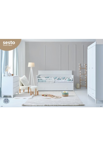 Enjoy Beyaz 4 Kp Montessori Çocuk Odası Takımı