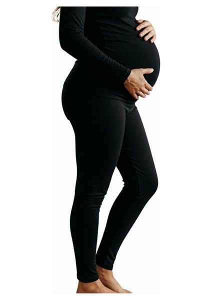 Kadın % 50 Modal %40 Cotton % 10 Elastane Şardonlu Hamile Tayt