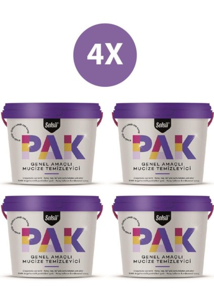 Pak Genel Amaçlı Mucize Temizleyici 4'lü 500 gr