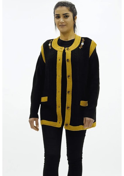 Çift Renk Triko Yelek