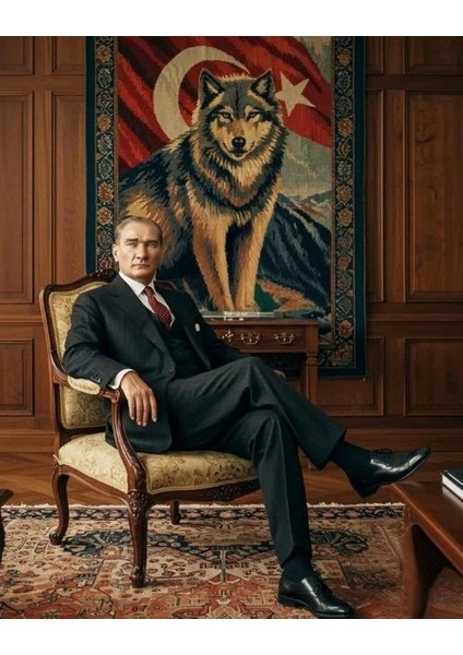 Atatürk Portre Vııı Ev Duvar Salon Güzellik Salonu Ofis Dükkan Dekarasyon Kanvas Tablo fiyatları