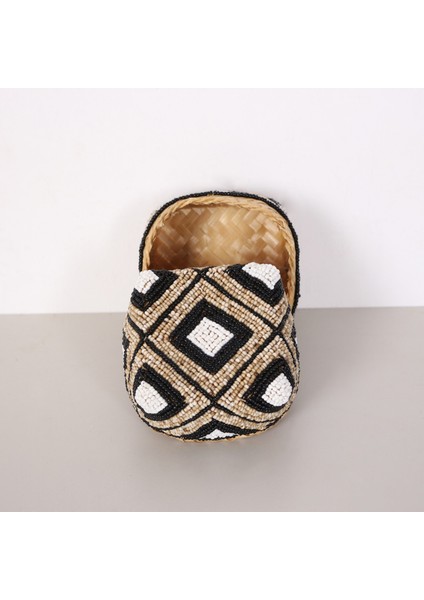 Mylamp Bali Flat Boncuklu Bambu Saklama Kutusu S fırsatları