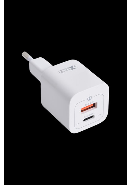Ix-Hc1 33W Type-C ve USB Port Akıllı Hızlı Şarj Cihazı - Beyaz modelleri