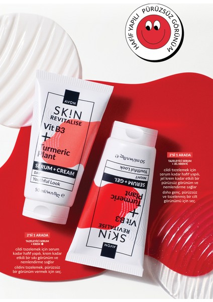 Sk!n Tazeleyici Serum + Jel Krem 50 Ml. fırsatları