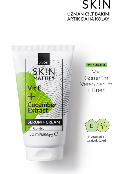 Sk!n Mat Görünüm Veren Serum + Krem 50 Ml. fiyatları